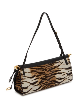 Detail View - Click To Enlarge - ALAÏA - Medium Le Click Hair Leather Shoulder Bag