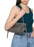 Figure View - Click To Enlarge - ALAÏA - Medium Le Click Leather Shoulder Bag