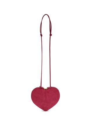 Main View - Click To Enlarge - ALAÏA - Medium Le Coeur Suede Shoulder Bag