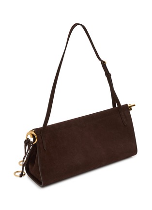 Detail View - Click To Enlarge - ALAÏA - Medium Le Click Suede Shoulder Bag
