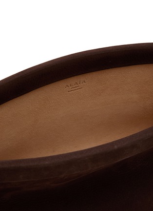 Detail View - Click To Enlarge - ALAÏA - Medium Le Click Suede Shoulder Bag