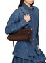 Figure View - Click To Enlarge - ALAÏA - Medium Le Click Suede Shoulder Bag