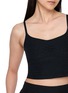  - BEYOND YOGA - Spacedye Raise The Barre Shirred Cropped Tank