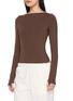 Front View - Click To Enlarge - BEYOND YOGA - Long Sleeve Boatneck Jersey Bodysuit