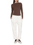 Figure View - Click To Enlarge - BEYOND YOGA - Long Sleeve Boatneck Jersey Bodysuit