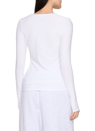 Back View - Click To Enlarge - BEYOND YOGA - Featherweight Long Sleeve Crewneck Top