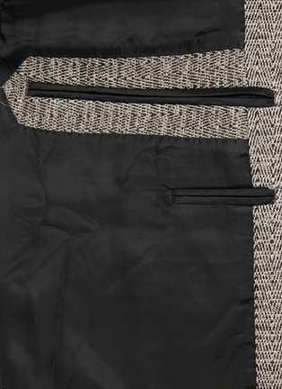  - MAGNUS & NOVUS - Monochrome Twill Sheen Linen Blend Blazer