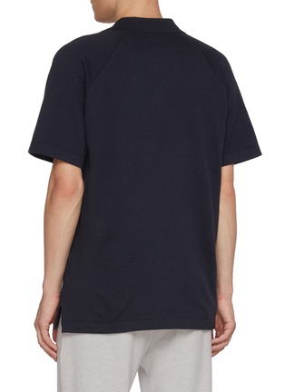 Back View - Click To Enlarge - MAGNUS & NOVUS - Short Sleeve Cotton Cashmere Polo Shirt