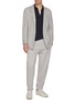 Figure View - Click To Enlarge - MAGNUS & NOVUS - Short Sleeve Cotton Cashmere Polo Shirt