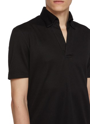  - MAGNUS & NOVUS - Wool Tencel Cotton Blend Polo Shirt