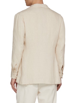Back View - Click To Enlarge - MAGNUS & NOVUS - Striped Linen Blazer