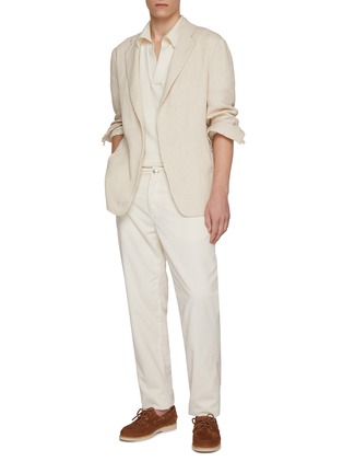 Figure View - Click To Enlarge - MAGNUS & NOVUS - Striped Linen Blazer