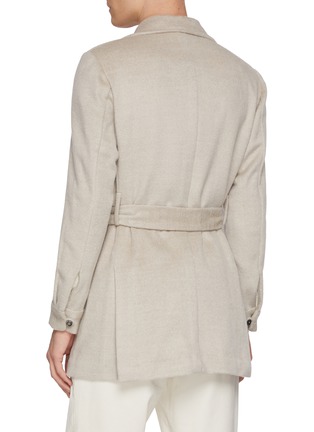 Back View - Click To Enlarge - MAGNUS & NOVUS - Belted Loro Piana Cashmere Coat