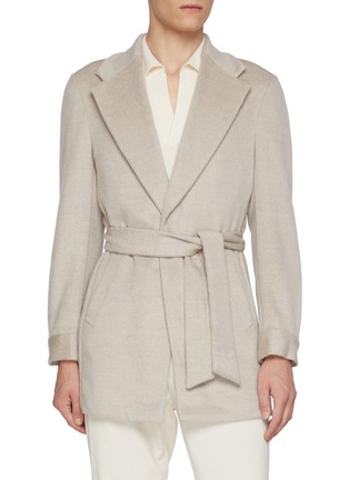 Main View - Click To Enlarge - MAGNUS & NOVUS - Belted Loro Piana Cashmere Coat