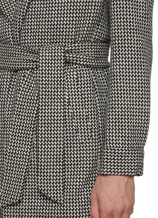  - MAGNUS & NOVUS - Monochrome Herringbone Wool Coat