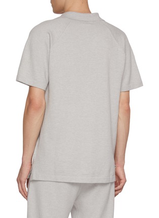 Back View - Click To Enlarge - MAGNUS & NOVUS - Short Sleeve Cotton Cashmere Polo Shirt