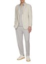 Figure View - Click To Enlarge - MAGNUS & NOVUS - Short Sleeve Cotton Cashmere Polo Shirt