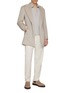Figure View - Click To Enlarge - MAGNUS & NOVUS - Long Sleeve Cotton Cashmere Polo Shirt