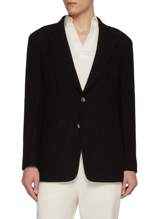 Main View - Click To Enlarge - MAGNUS & NOVUS - Loro Piana Wool Blend Knit Jacket