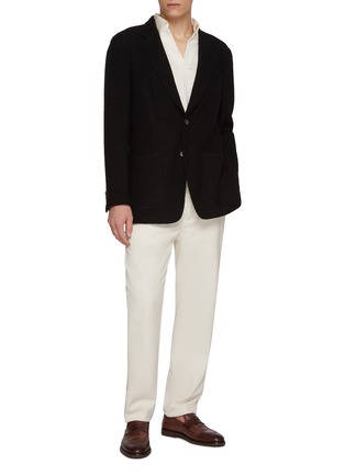 Figure View - Click To Enlarge - MAGNUS & NOVUS - Loro Piana Wool Blend Knit Jacket