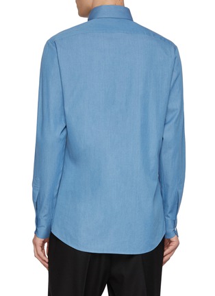 Back View - Click To Enlarge - MAGNUS & NOVUS - Loro Piana Cotton Denim Shirt