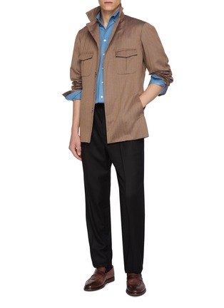 Figure View - Click To Enlarge - MAGNUS & NOVUS - Loro Piana Cotton Denim Shirt