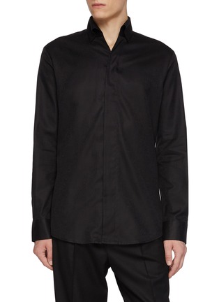 Main View - Click To Enlarge - MAGNUS & NOVUS - Sheen Alumo Cotton Shirt