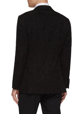 Back View - Click To Enlarge - MAGNUS & NOVUS - Jacquard Stretch Wool Blend Jacket