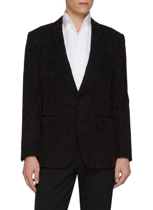 Main View - Click To Enlarge - MAGNUS & NOVUS - Jacquard Stretch Wool Blend Jacket