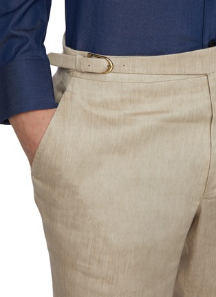  - MAGNUS & NOVUS - Flat Front Linen Shorts