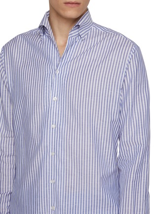  - MAGNUS & NOVUS - Striped Loro Piana Cotton Linen Shirt