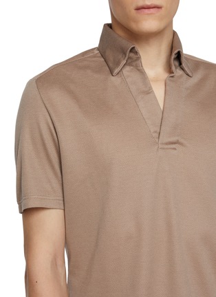  - MAGNUS & NOVUS - Wool Tencel Cotton Blend Polo Shirt