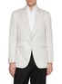 Main View - Click To Enlarge - MAGNUS & NOVUS - Jacquard Sheen Linen Blend Blazer