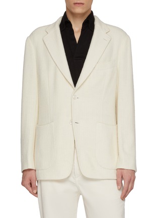 Main View - Click To Enlarge - MAGNUS & NOVUS - Wool Blend Knit Blazer