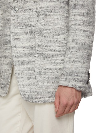  - MAGNUS & NOVUS - Mélange Textured Wool Linen Blend Blazer
