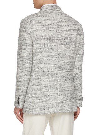 Back View - Click To Enlarge - MAGNUS & NOVUS - Mélange Textured Wool Linen Blend Blazer
