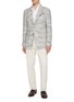 Figure View - Click To Enlarge - MAGNUS & NOVUS - Mélange Textured Wool Linen Blend Blazer