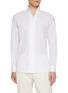 Main View - Click To Enlarge - MAGNUS & NOVUS - Linen Effect Alumo Cotton Shirt