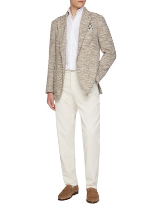Figure View - Click To Enlarge - MAGNUS & NOVUS - Linen Effect Alumo Cotton Shirt
