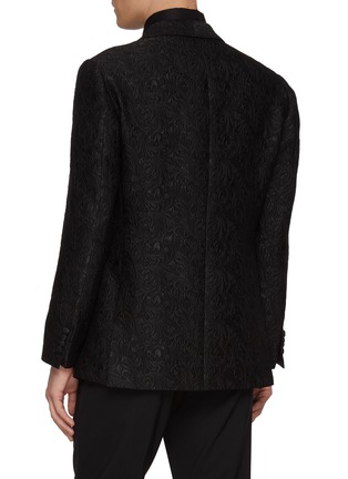 Back View - Click To Enlarge - MAGNUS & NOVUS - Floral Embroidered Jacquard Blazer