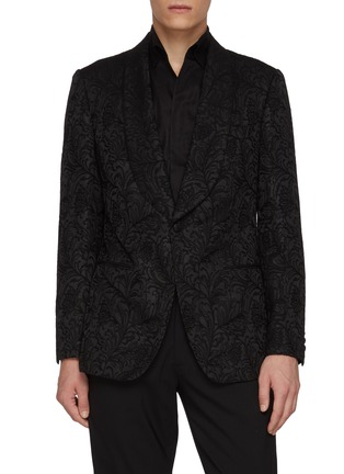 Main View - Click To Enlarge - MAGNUS & NOVUS - Floral Jacquard Blazer