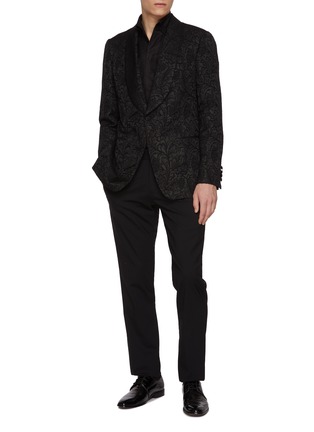 Figure View - Click To Enlarge - MAGNUS & NOVUS - Floral Jacquard Blazer