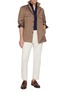 Figure View - Click To Enlarge - MAGNUS & NOVUS - Wool Tencel Cotton Blend Polo Shirt