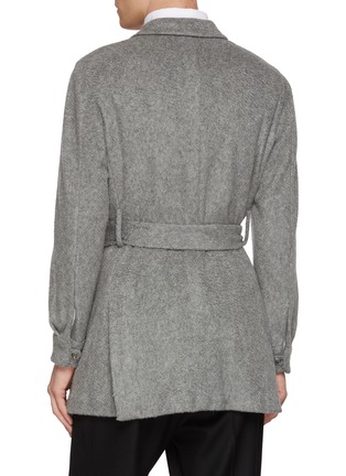 Back View - Click To Enlarge - MAGNUS & NOVUS - Belted Double Faced Loro Piana Cashmere Coat