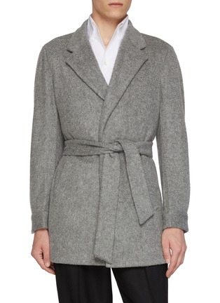 Main View - Click To Enlarge - MAGNUS & NOVUS - Belted Double Faced Loro Piana Cashmere Coat