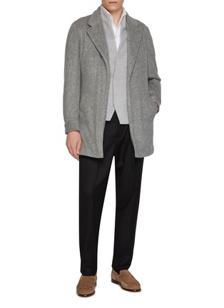 Figure View - Click To Enlarge - MAGNUS & NOVUS - Belted Double Faced Loro Piana Cashmere Coat