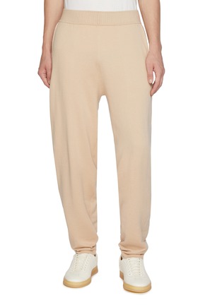 Main View - Click To Enlarge - MAGNUS & NOVUS - Elasticated Waist Cotton Cashmere Knit Pants