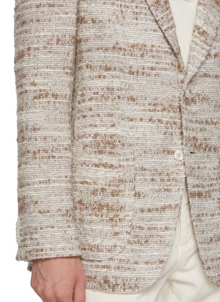  - MAGNUS & NOVUS - Mélange Textured Wool Linen Blend Jacket