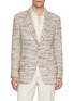 Main View - Click To Enlarge - MAGNUS & NOVUS - Mélange Textured Wool Linen Blend Jacket