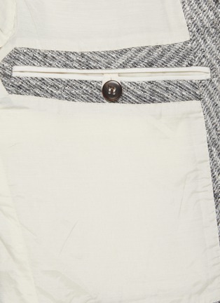  - MAGNUS & NOVUS - Mélange Textured Wool Linen Blend Blazer